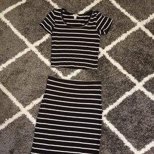 Top and skirt